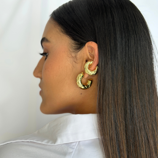 ALCOR GOLD HOOPS