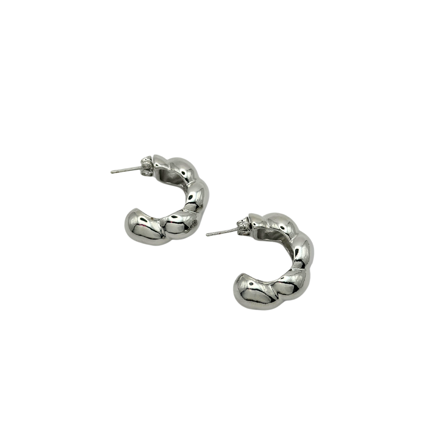 ALASIA SILVER HOOPS