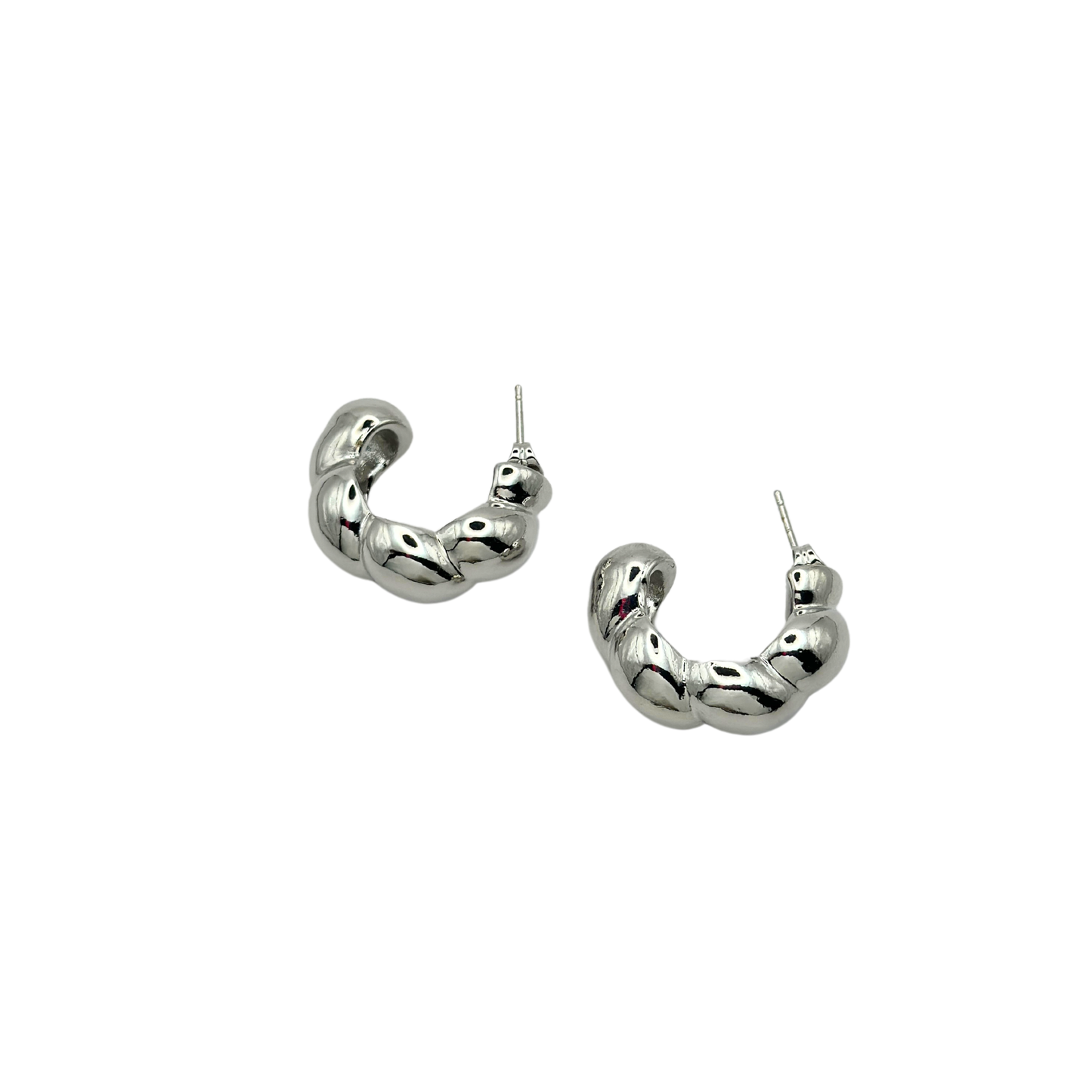 ALASIA SILVER HOOPS