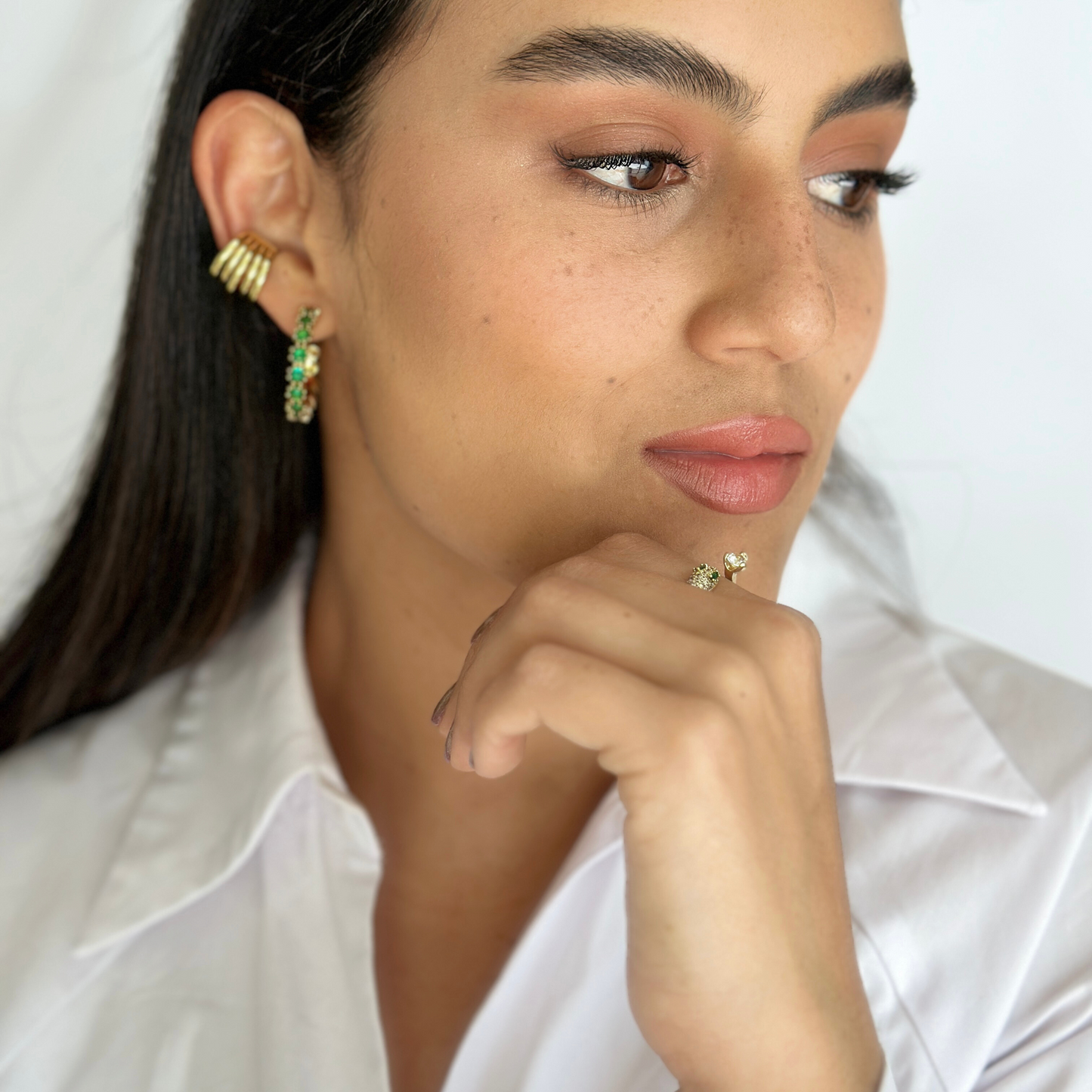 EBLA GOLD EARCUFF