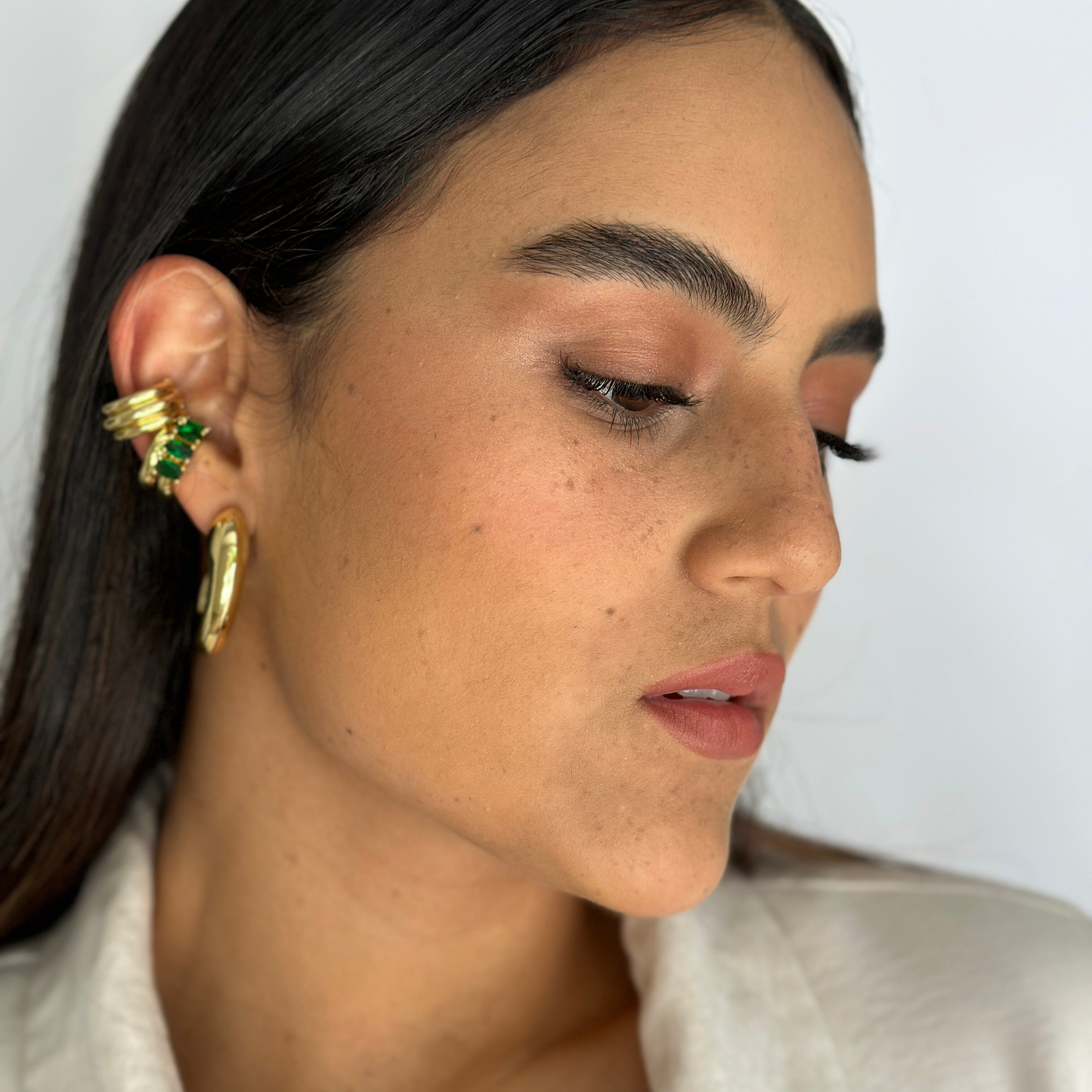 CHIARA GREEN EARCUFF