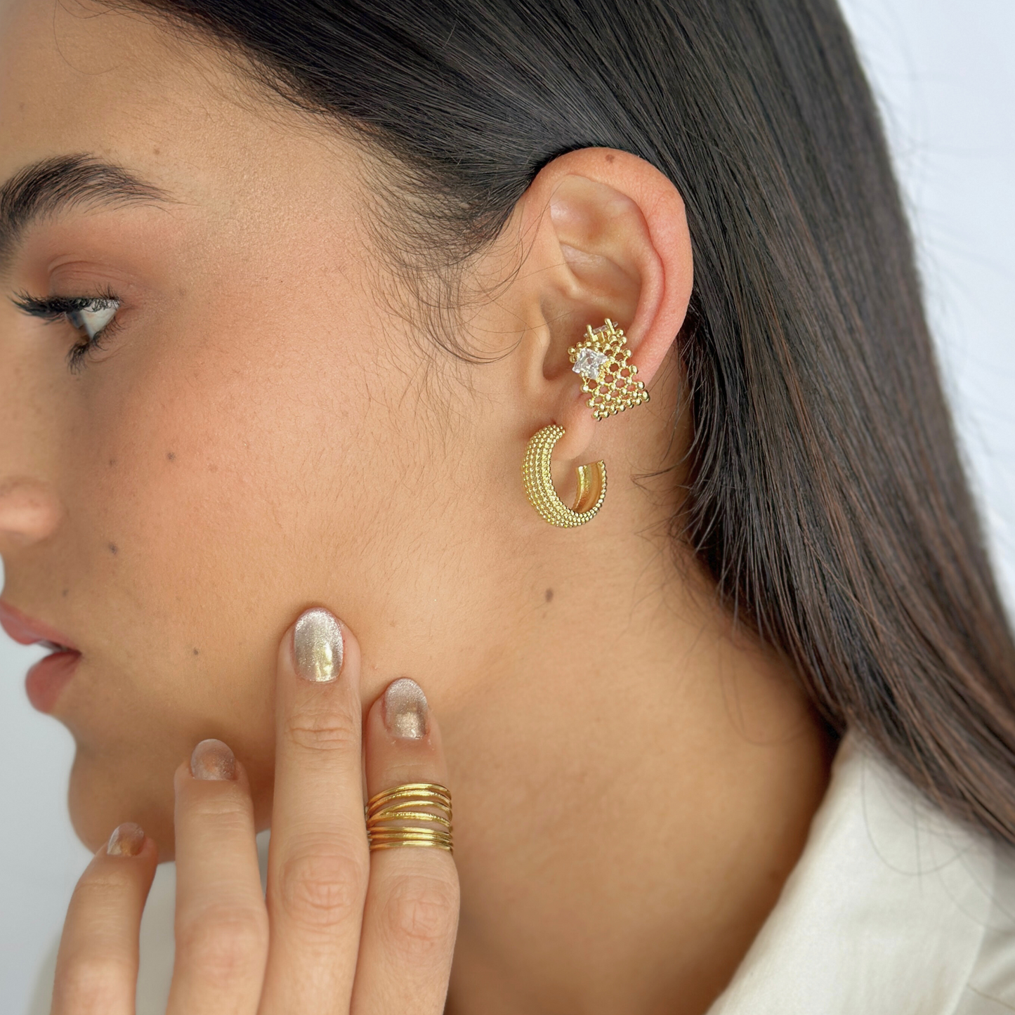 DABIH GOLD EARCUFF