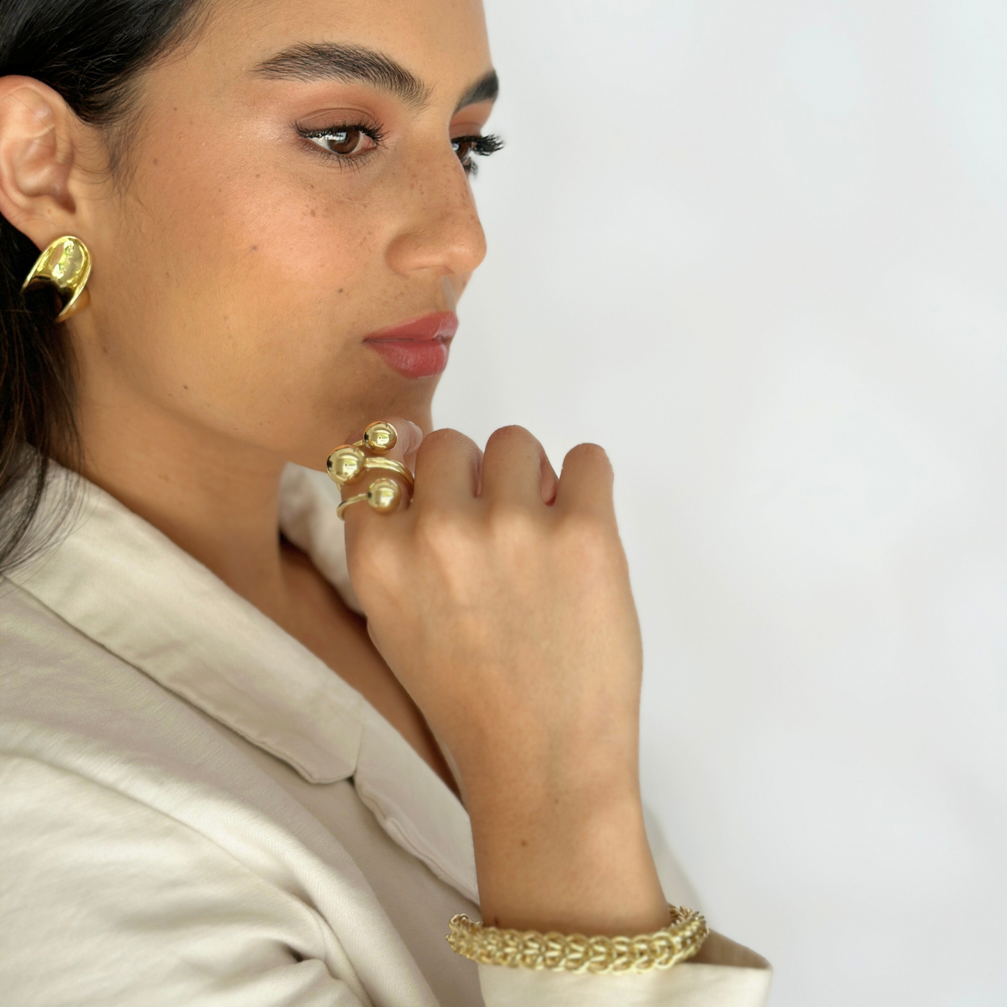 ALGE GOLD EARRINGS