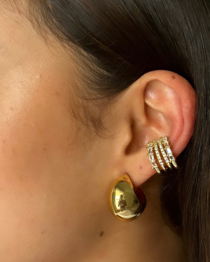 ZIRCONS GOLD EARCUFF