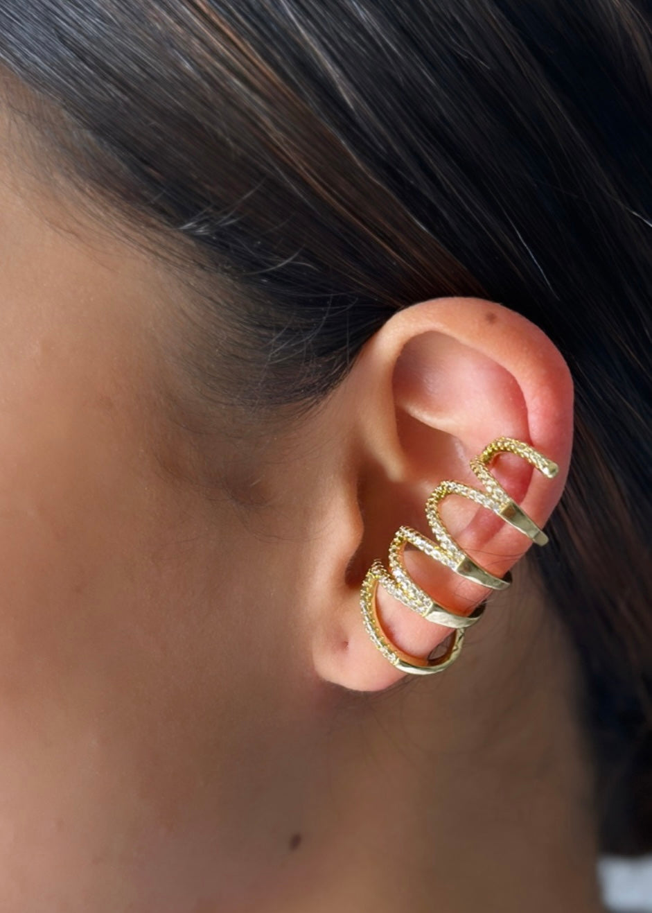 SPIRAL GOLD EARCUFF