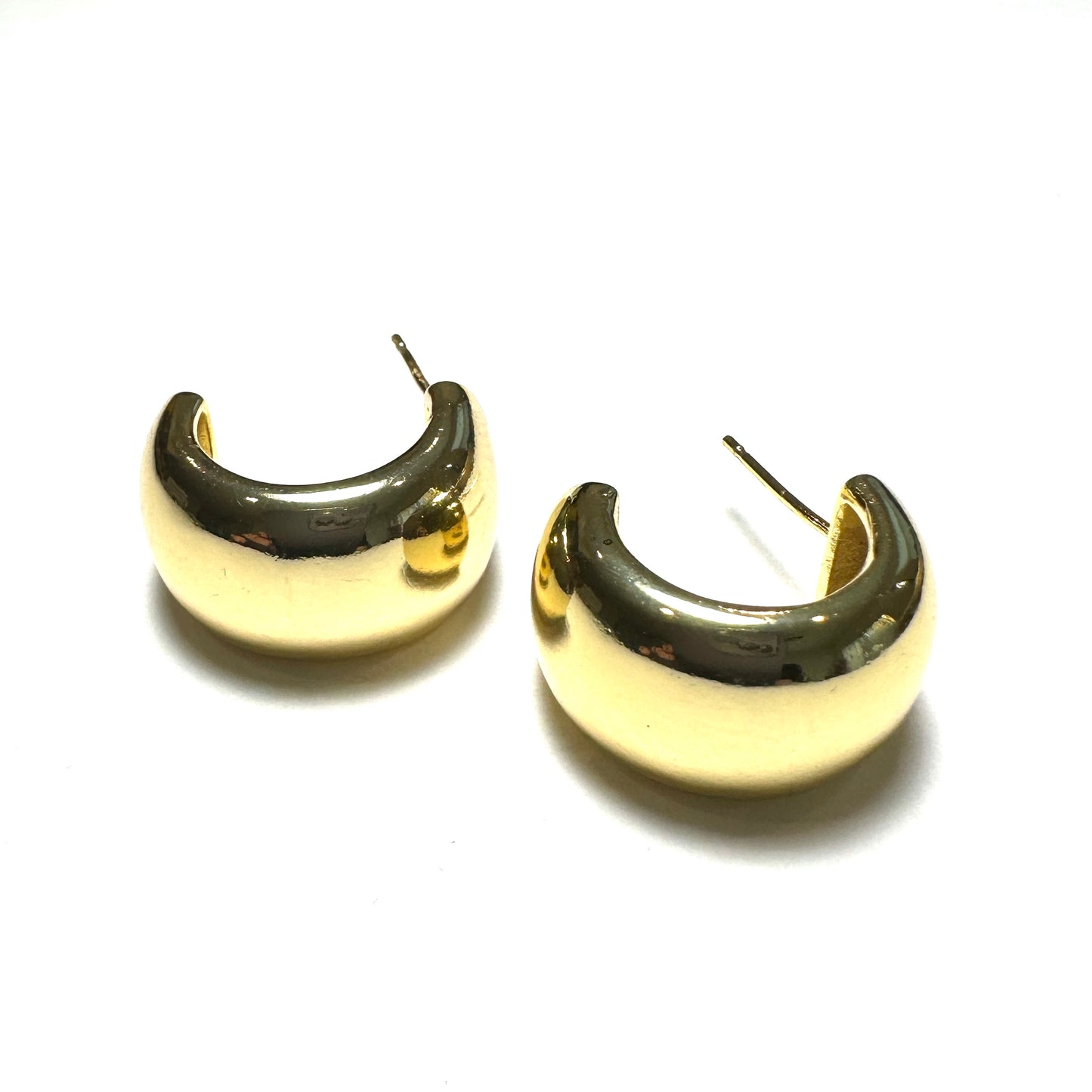 GOLD CHUNKY MINI HOOPS