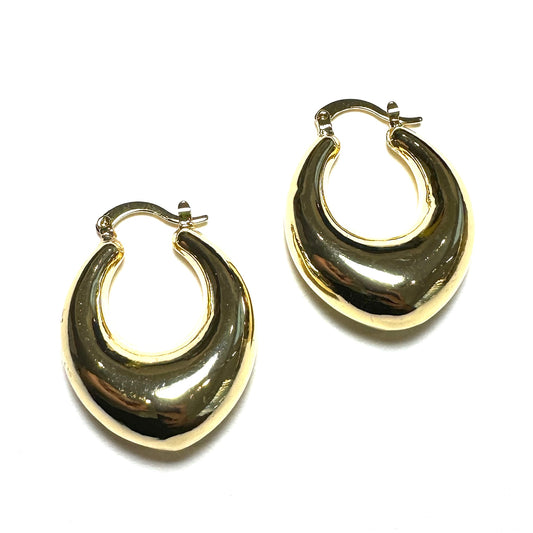 GOLD DROP HOOPS