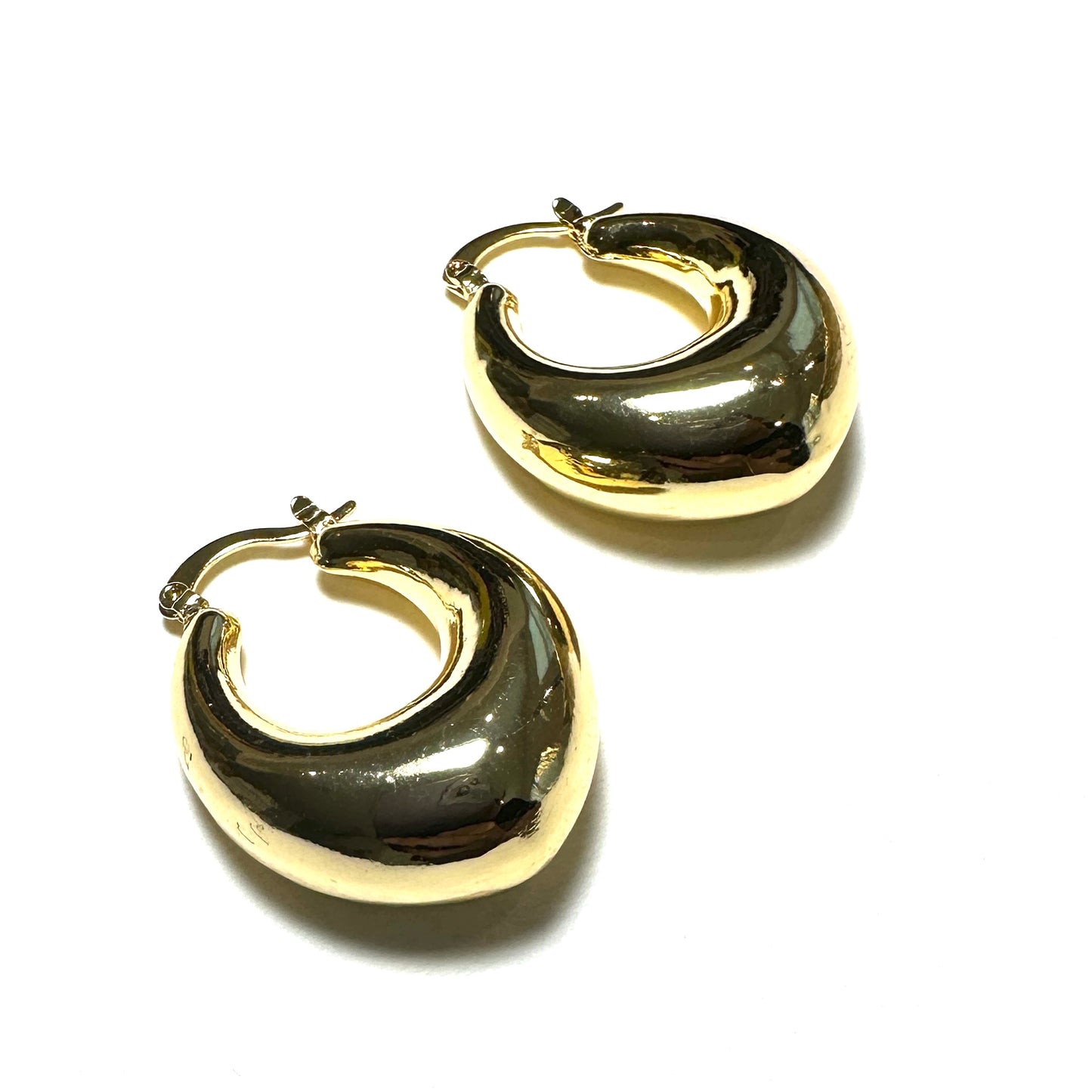 GOLD DROP HOOPS