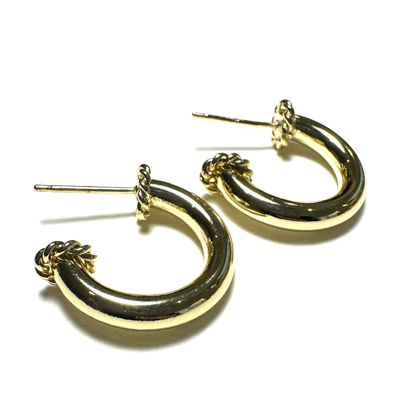 GOLD SMALL PLAIN HOOPS