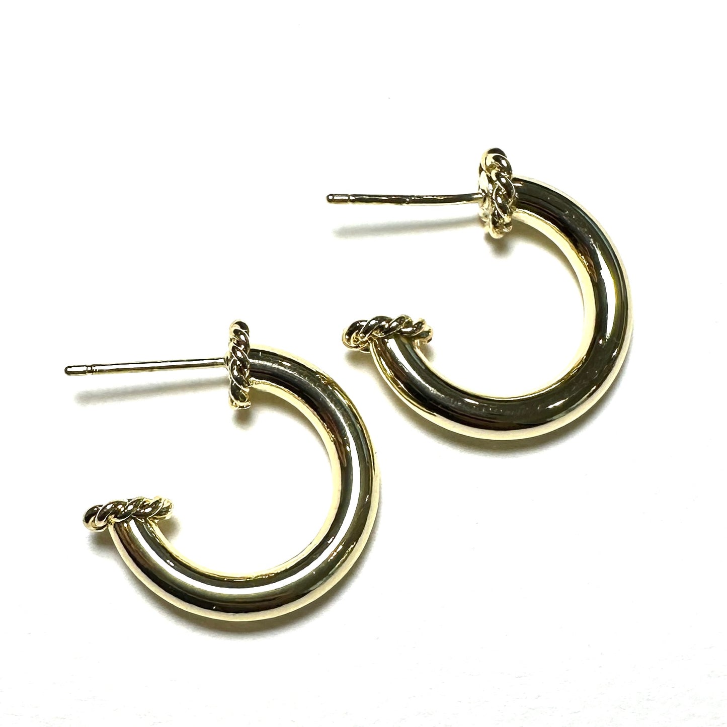 GOLD SMALL PLAIN HOOPS