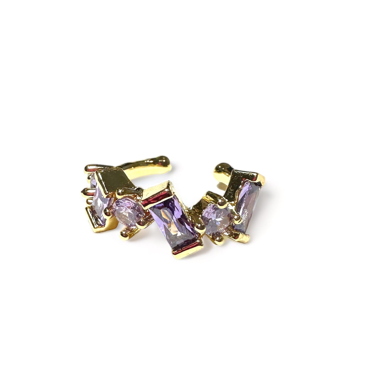 EARCUFF ZIRCONS ZIG ZAG