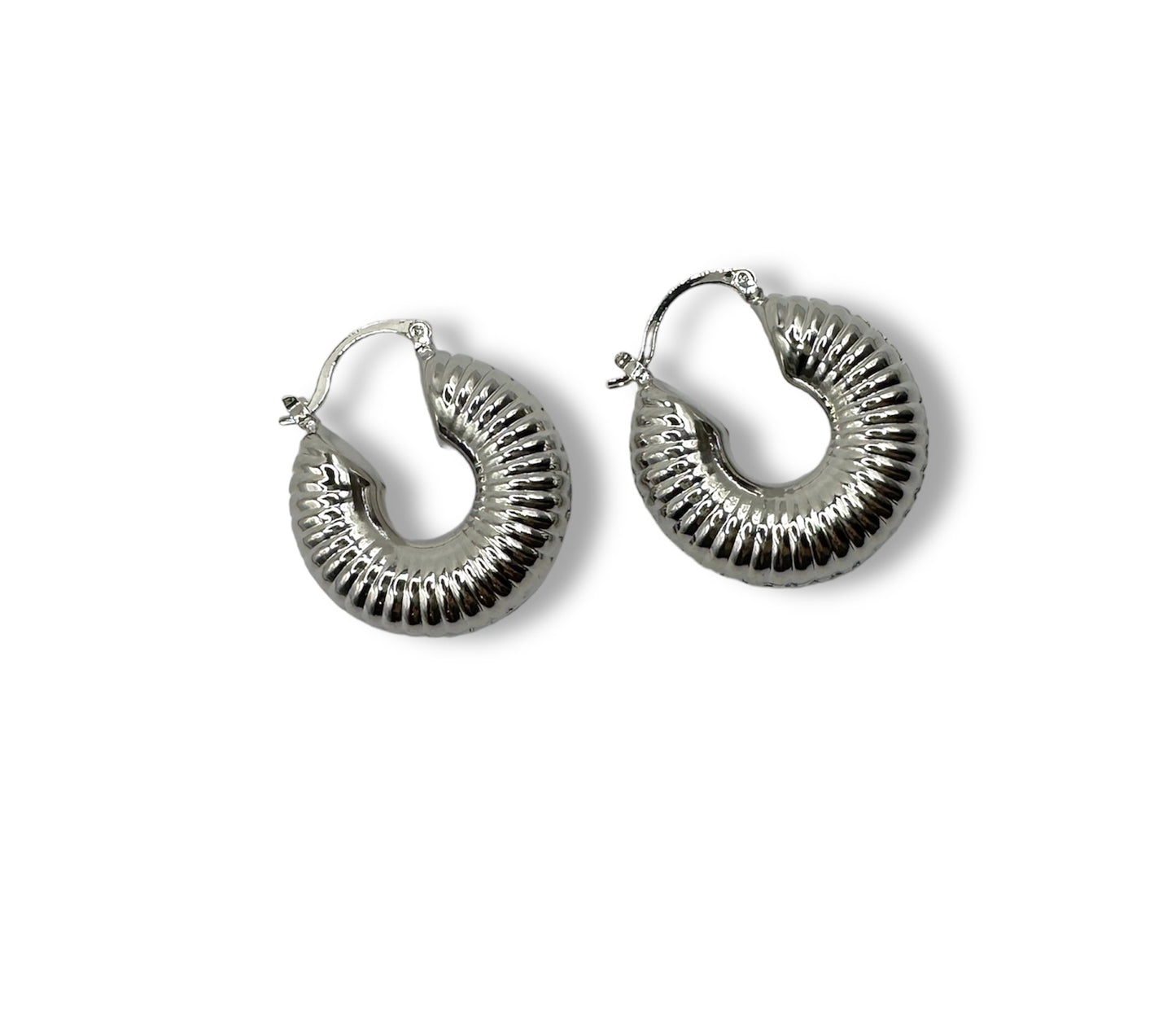 CARACOL SILVER HOOPS