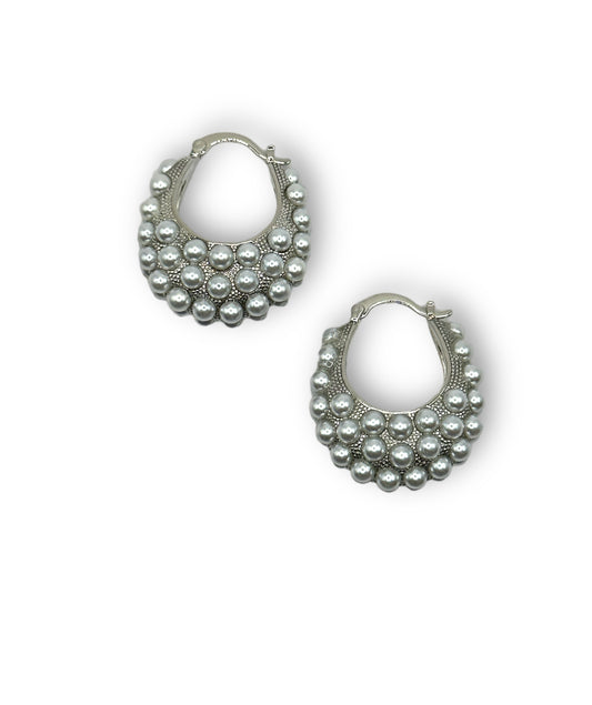 SELENA SILVER HOOPS