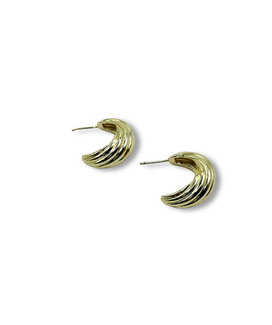 MOON S-GOLD HOOPS