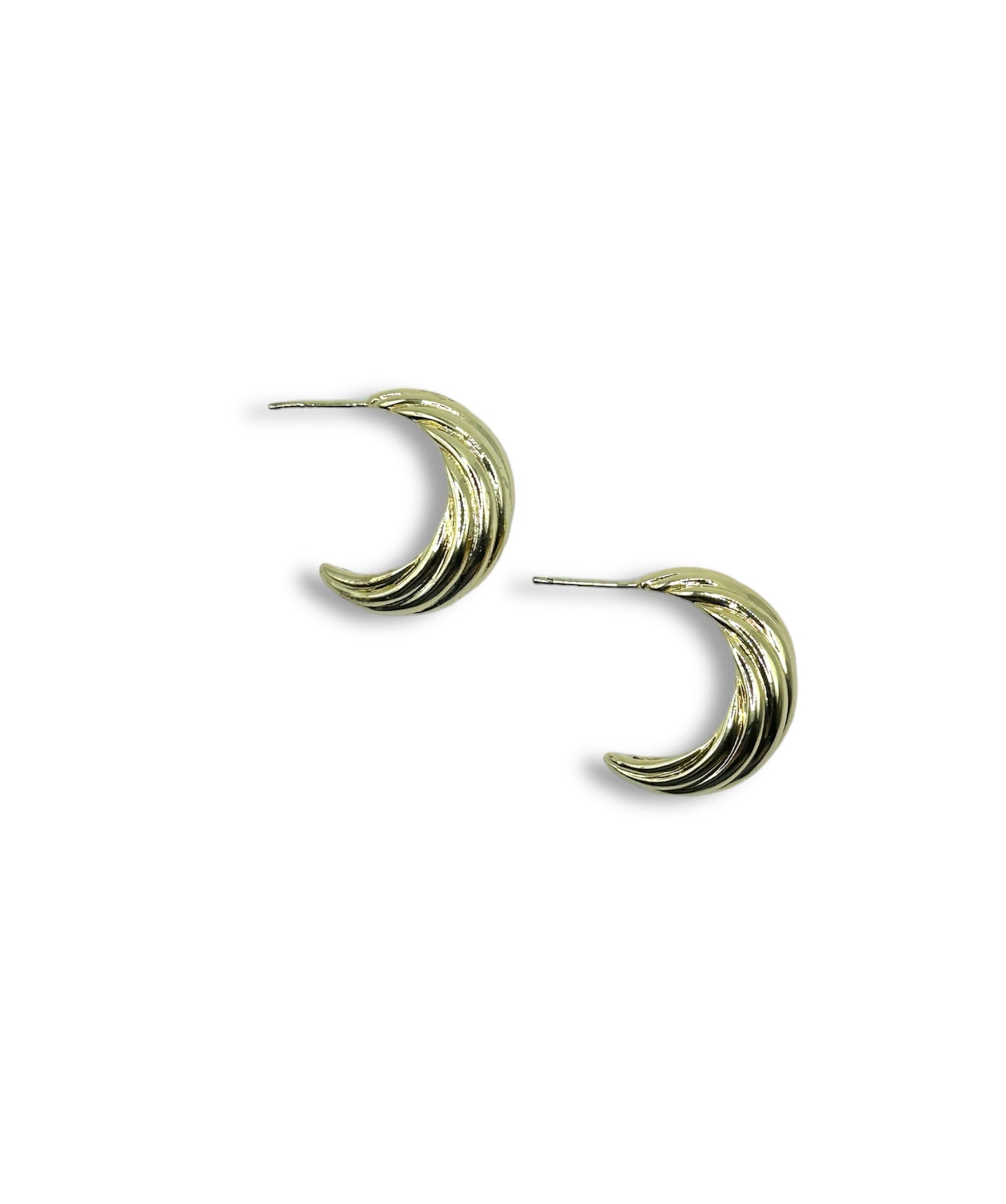 MOON S-GOLD HOOPS