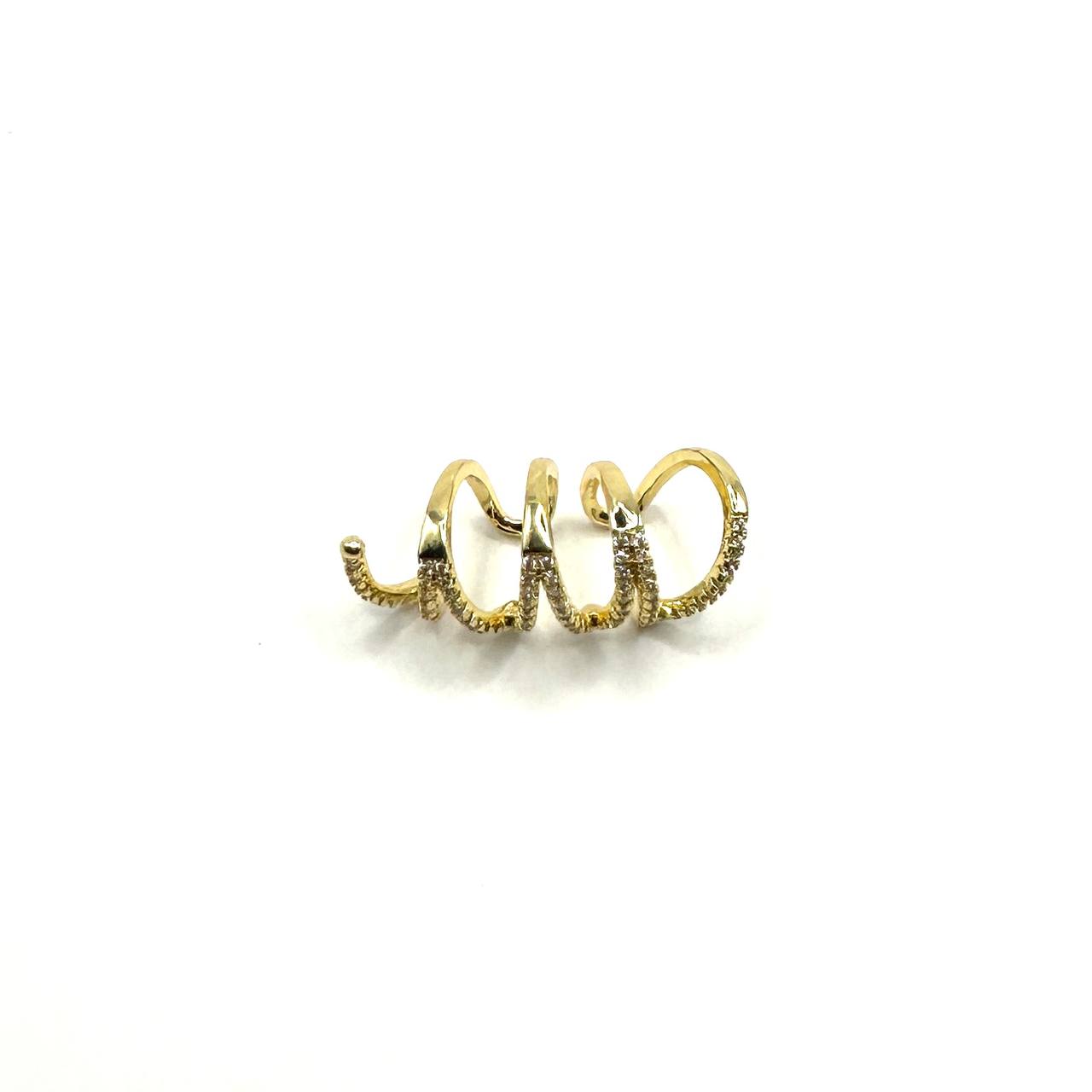 SPIRAL GOLD EARCUFF